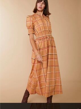 Spartina 449, Adelaide Midi Dress Botanic Garden Dash Plaid, Medium
